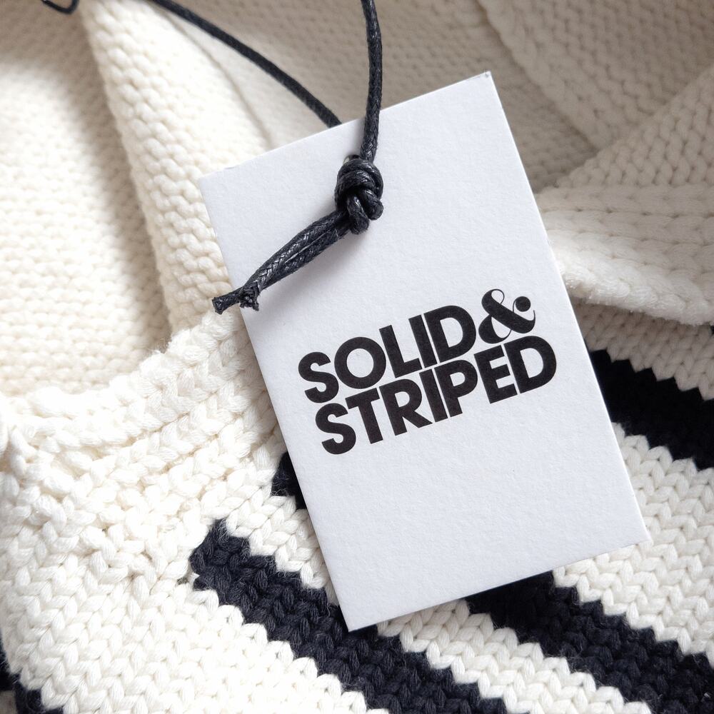 NEW Solid & Striped Women’s The Lola Chunky Sweater Nautical Old Money Size XL - Picture 7 of 9